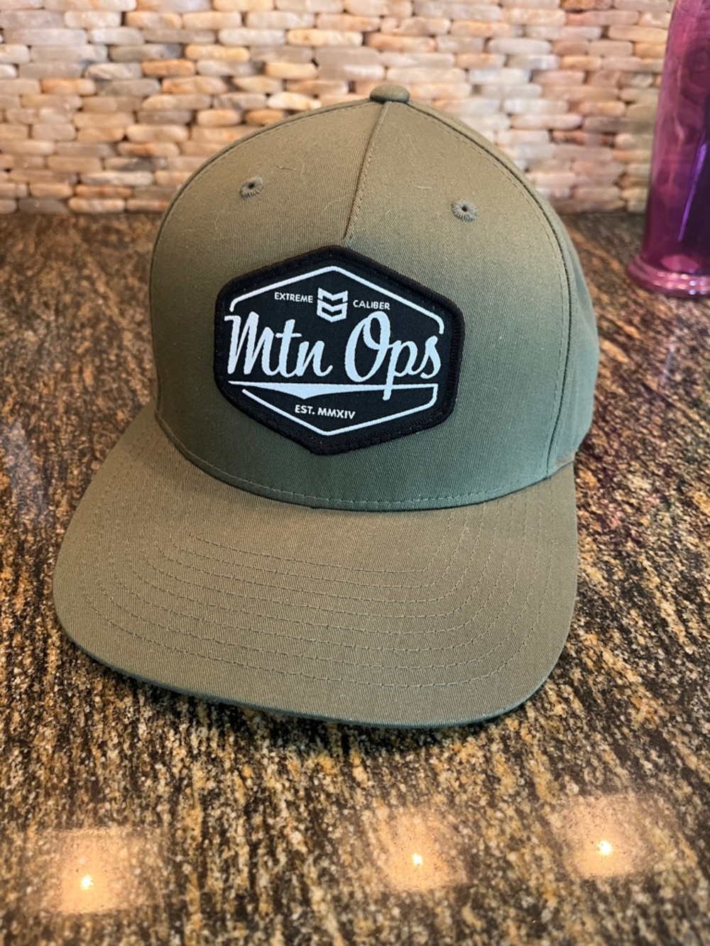 Mountain ops Olive Green Snapback Hat